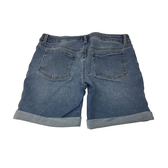 SO Size 14 Plus Girls Adjustable Denim Shorts with Pockets - Picture 2 of 8